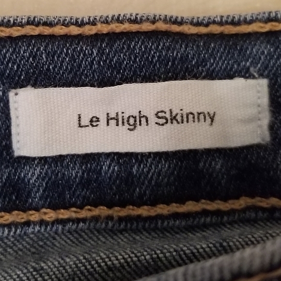 {27} FRAME Le High Skinny Side Slit Released Hem - Picture 11 of 14